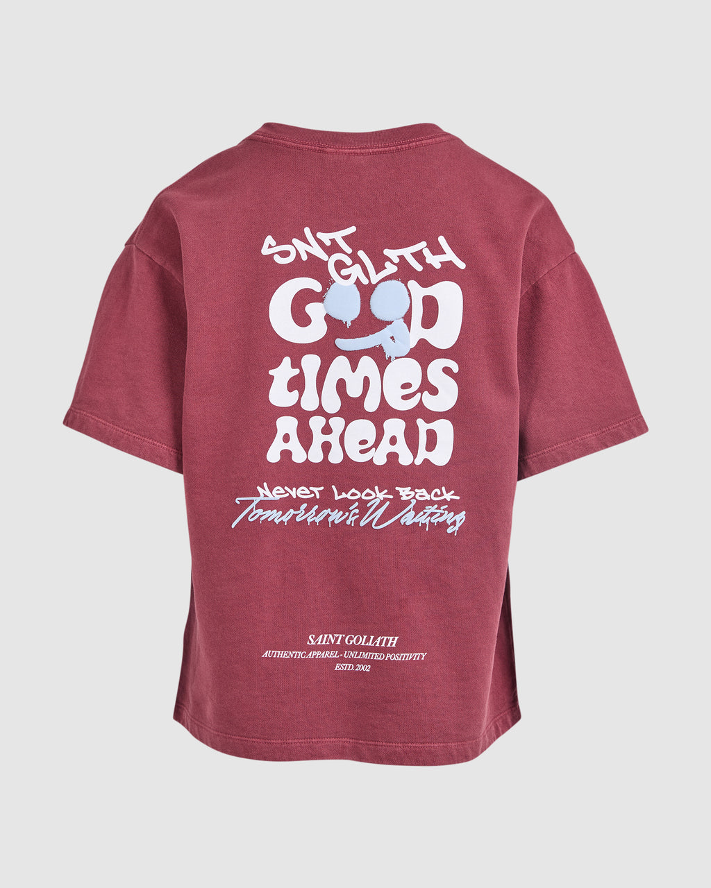 St Goliath Boys Good Times Ahead Tee (Size 3-7) in PORT
