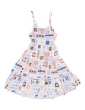 Eve Girl Holiday Frill Dress (Size 8-16) in PRINT