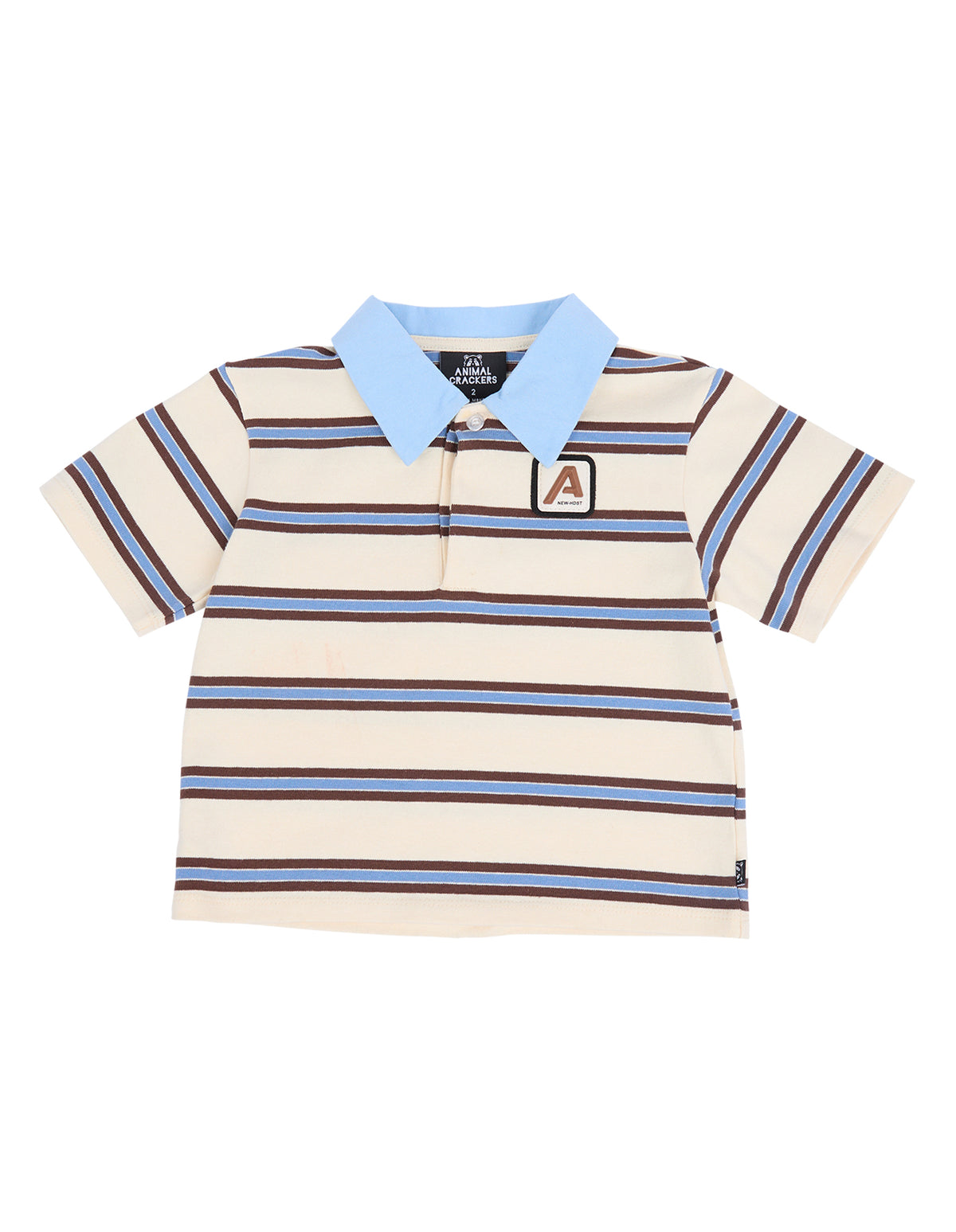 Animal Crackers Horizon Polo in STRIPE