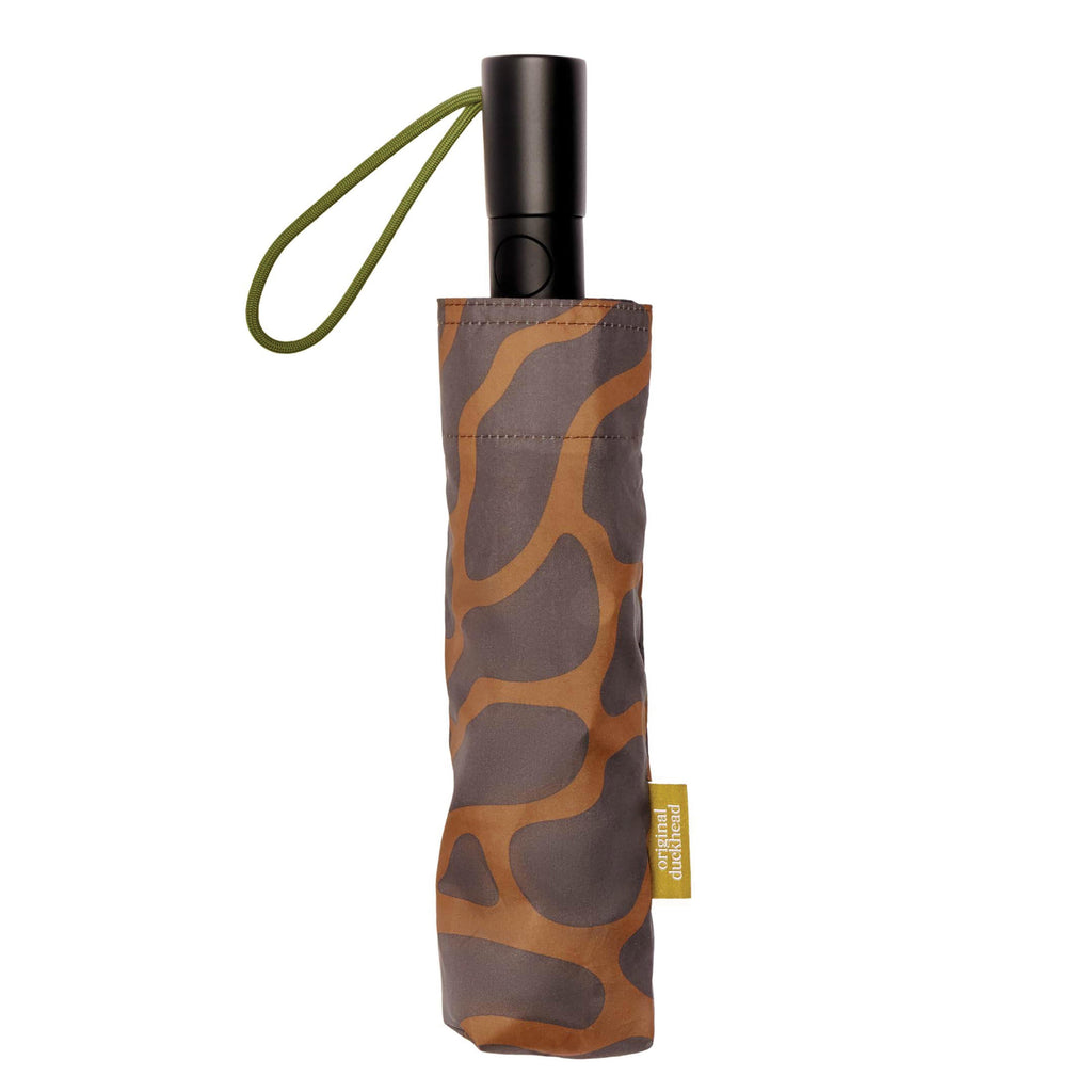 Original DuckHead Daily Auto Open & Close Umbrella - Coffee Ripples in Single