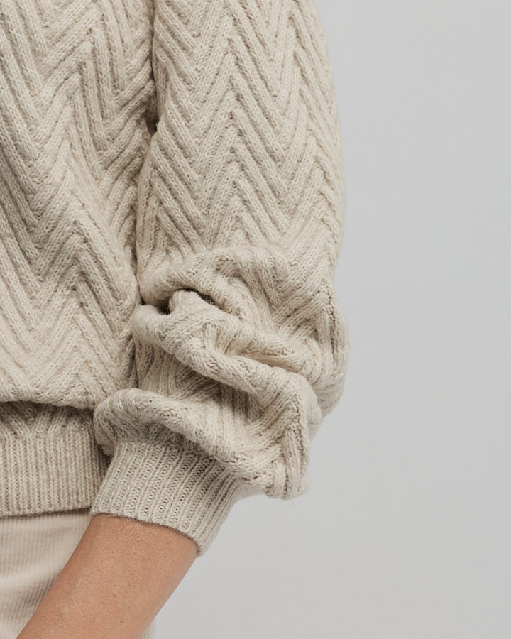 Yarra Trail Hudson Knit in ALMOND 1