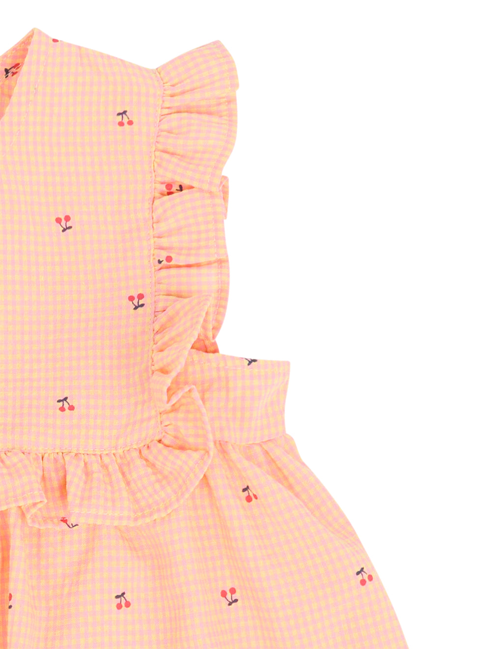 Eve Girl Josie Frill Top (Size 3-7) in CHECK