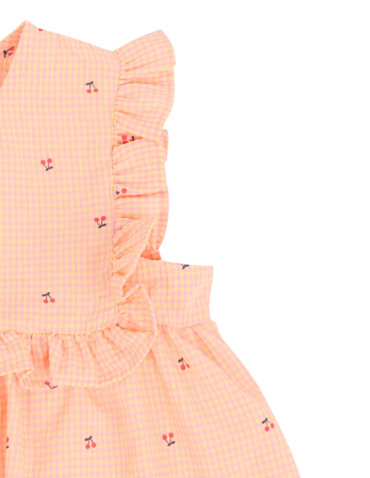 Eve Girl Josie Frill Top (Size 3-7) in CHECK