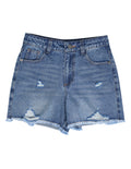 Eve Girl Lexi Denim Short (Size 3-7) in MID BLUE