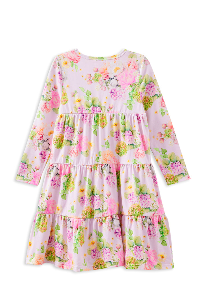 Milky Clothing Lily Belle Tiered Dress in Soft Lilac