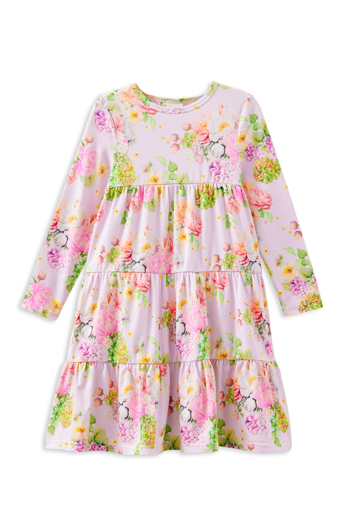 Milky Clothing Lily Belle Tiered Dress in Soft Lilac