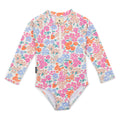 Crywolf Long Sleeve Swimsuit Berry Garden in Berry Garden