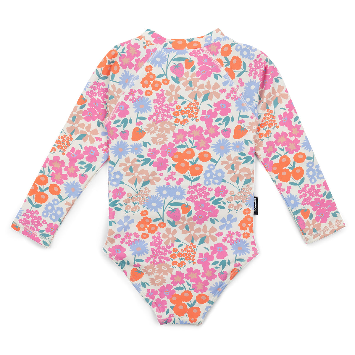 Crywolf Long Sleeve Swimsuit Berry Garden in Berry Garden