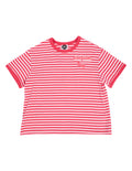Eve Girl Lounge Club Stripe Tee (Size 3-7) in WATERMELON