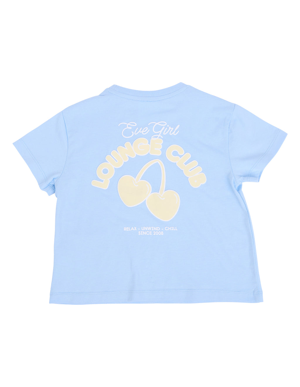 Eve Girl Lounge Club Tee (Size 3-7) in SKY BLUE