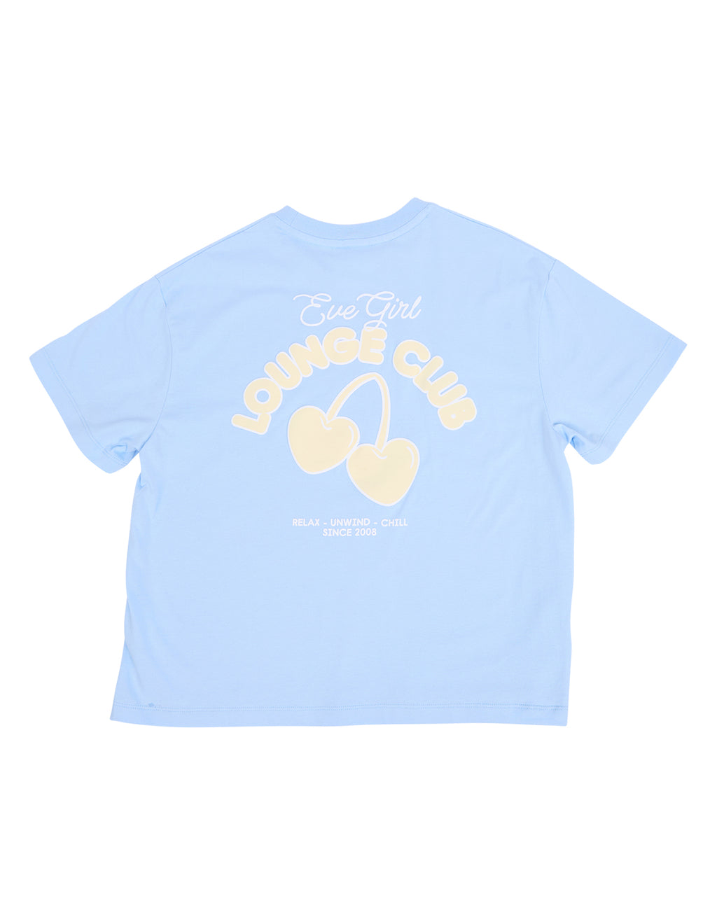 Eve Girl Lounge Club Tee (Size 8-16) in SKY BLUE