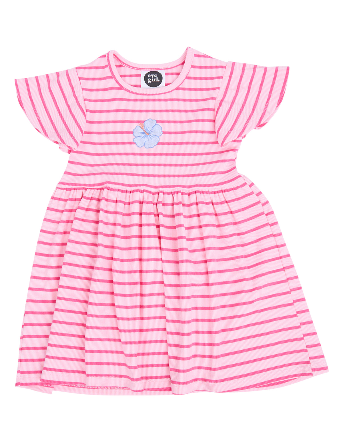 Eve Girl Lulu Rib Dress (Size 3-7) in PINK