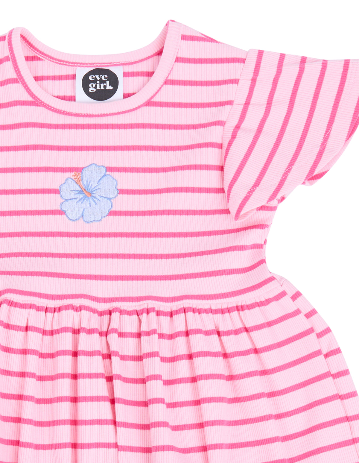 Eve Girl Lulu Rib Dress (Size 3-7) in PINK