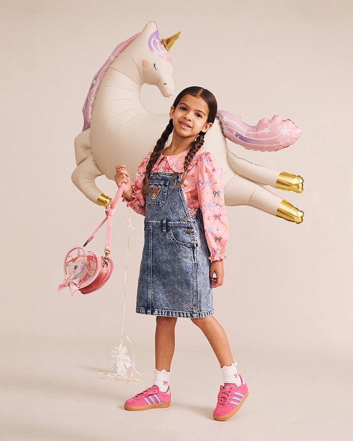 Huxbaby Magical Unicorn Heart Handbag in STRAWBERRY