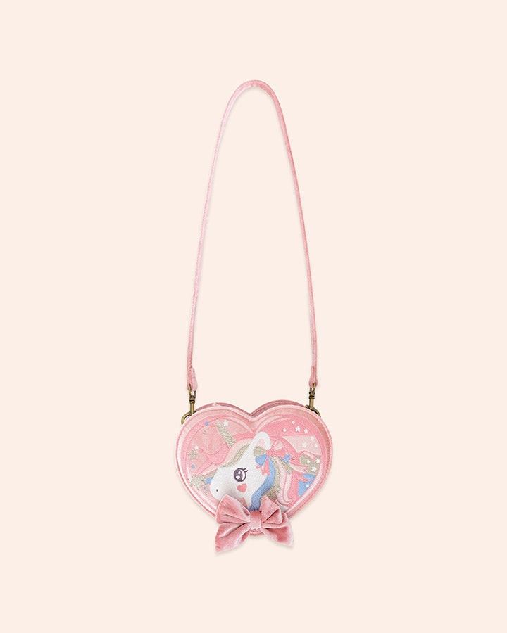 Huxbaby Magical Unicorn Heart Handbag in STRAWBERRY