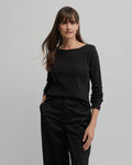 Yarra Trail Messenger Tee in BLACK