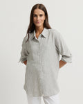 Yarra Trail Mornington Shirt in MOSS/WHITE