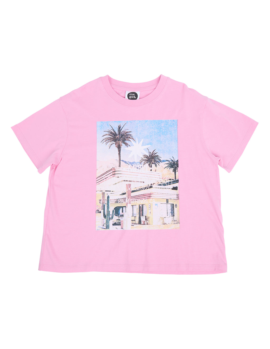 Eve Girl Motel Paradiso Tee (Size 8-16) in PINK
