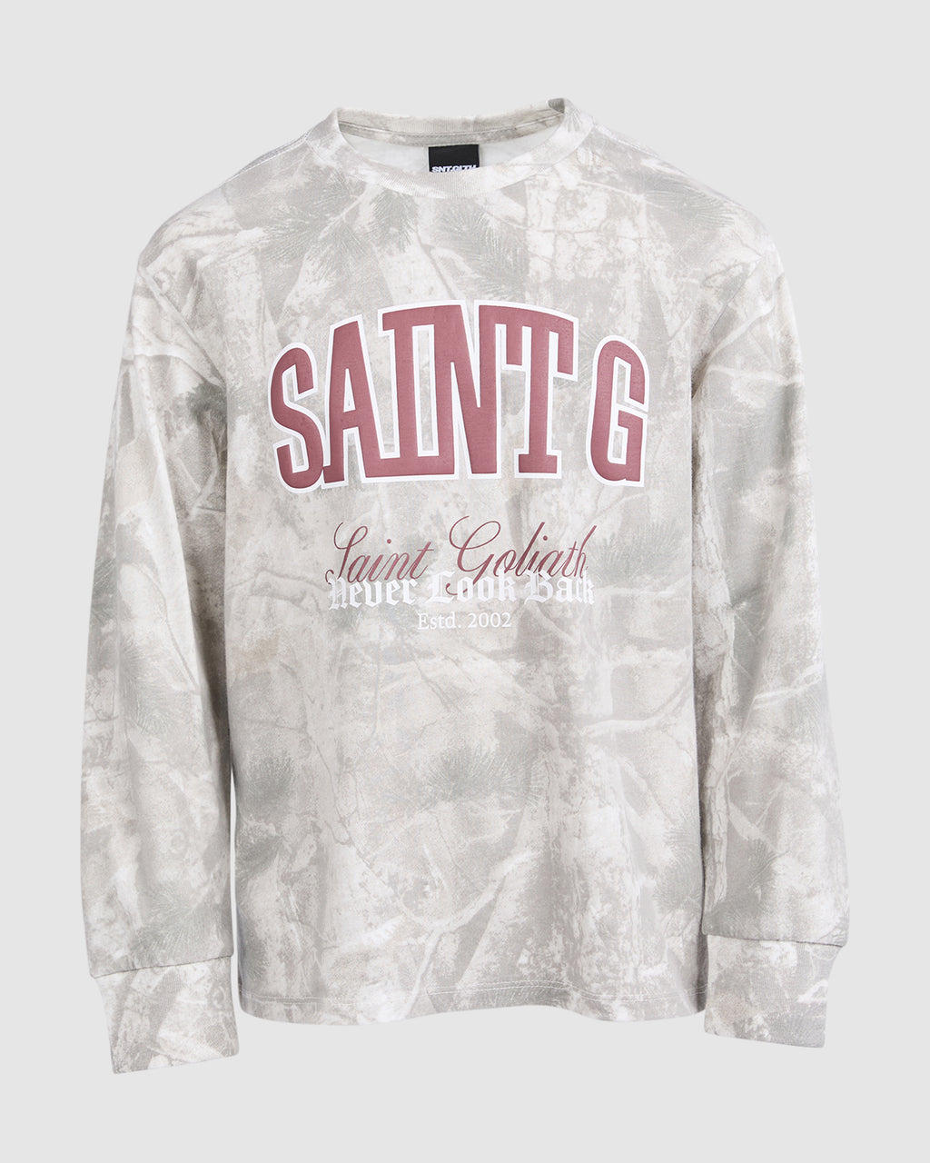 St Goliath Boys Never Look Back L/S Tee (Size 8-16) in PRINT