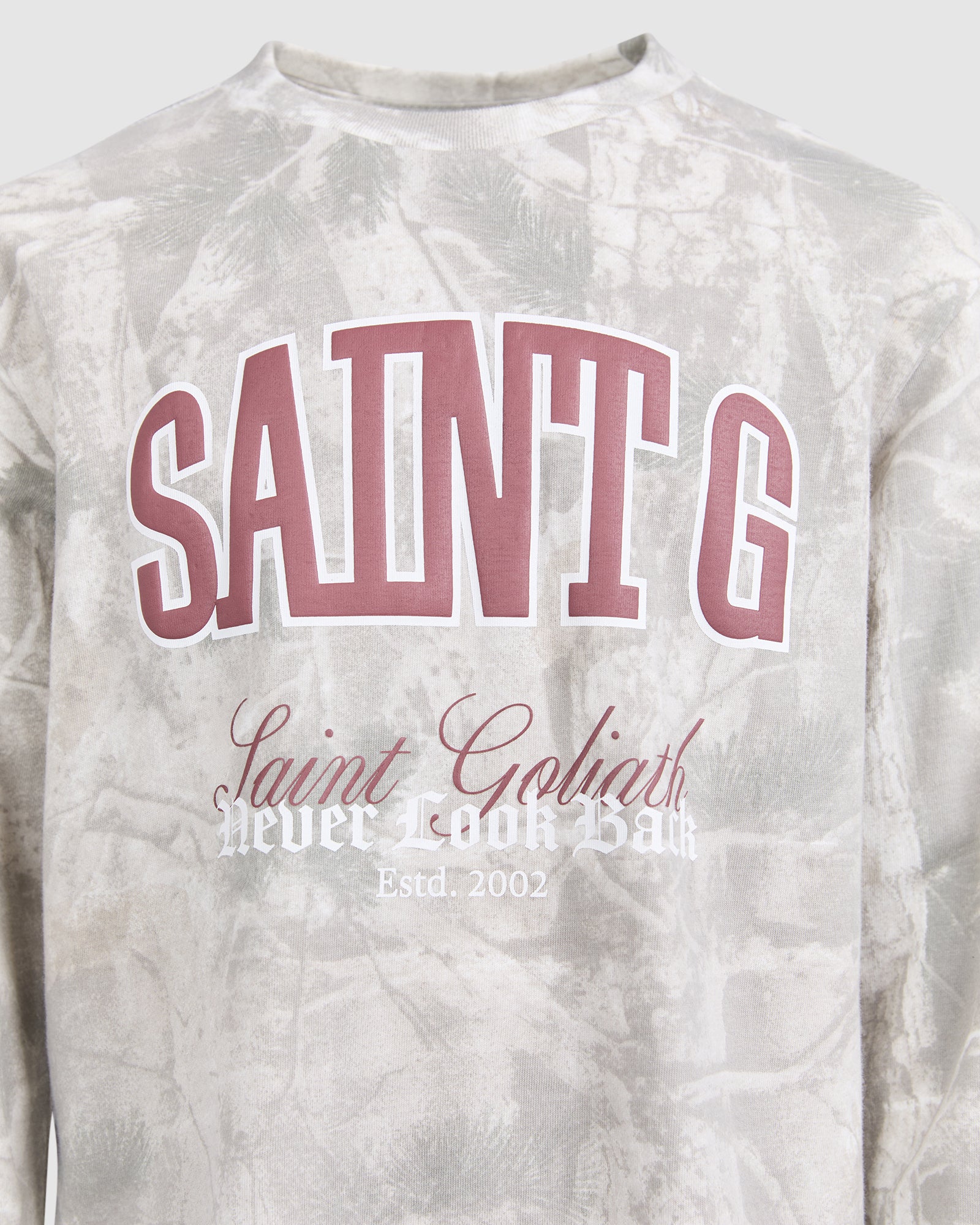 St Goliath Boys Never Look Back L/S Tee (Size 8-16) in PRINT