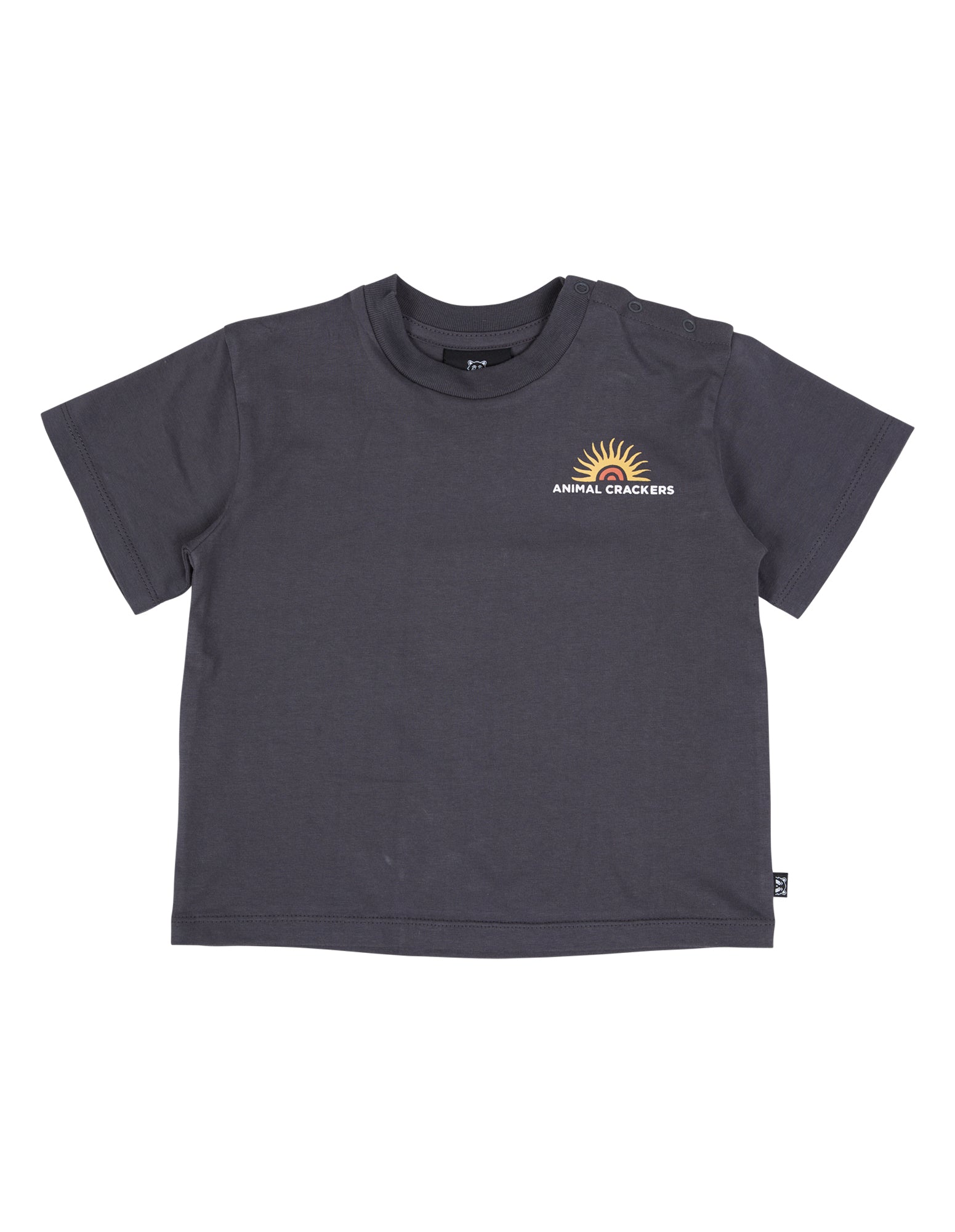 Animal Crackers Ocean Rise Tee in CHARCOAL