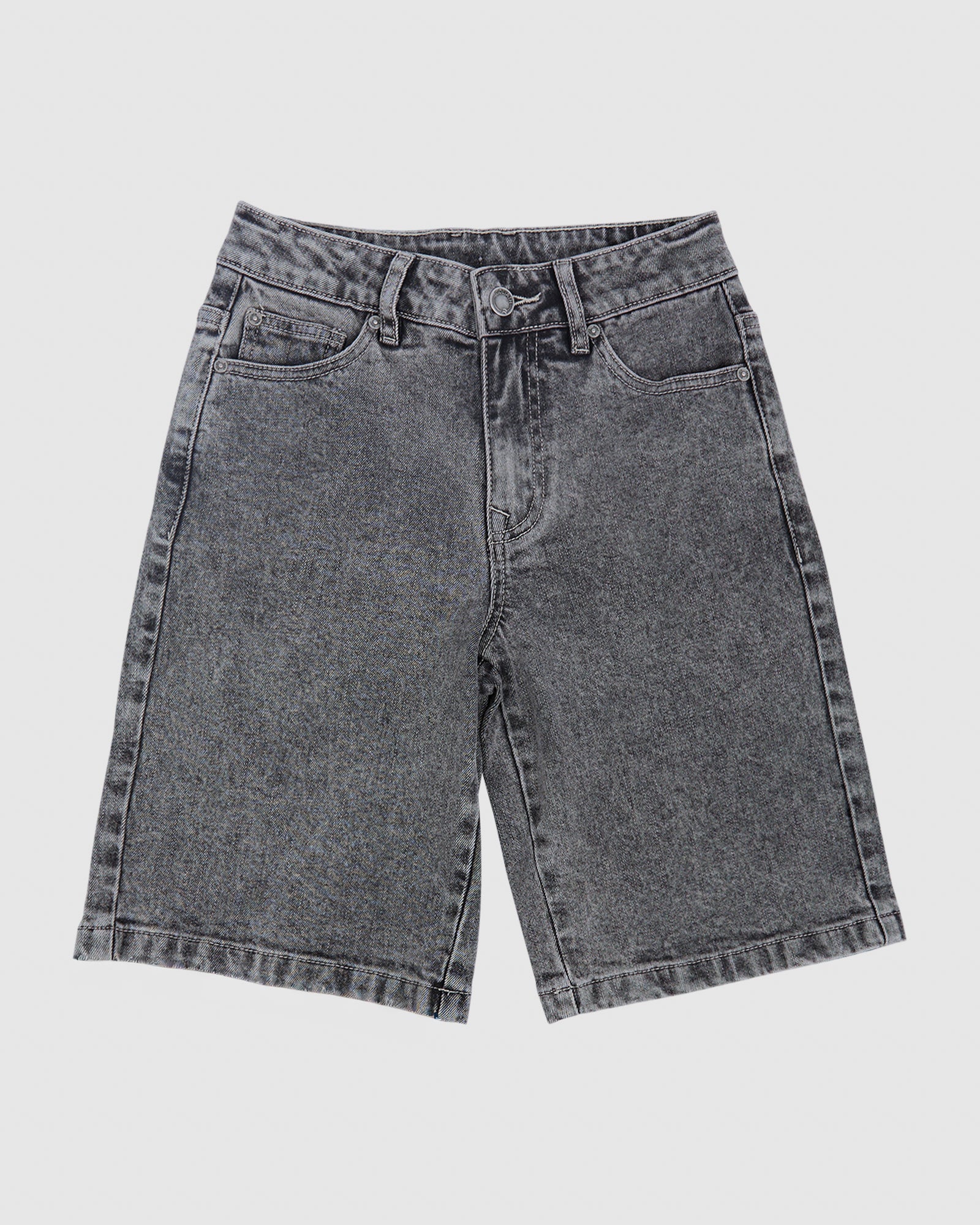 St Goliath Boys Overturn Jort (Size 8-16) in WASHED OUT BLACK