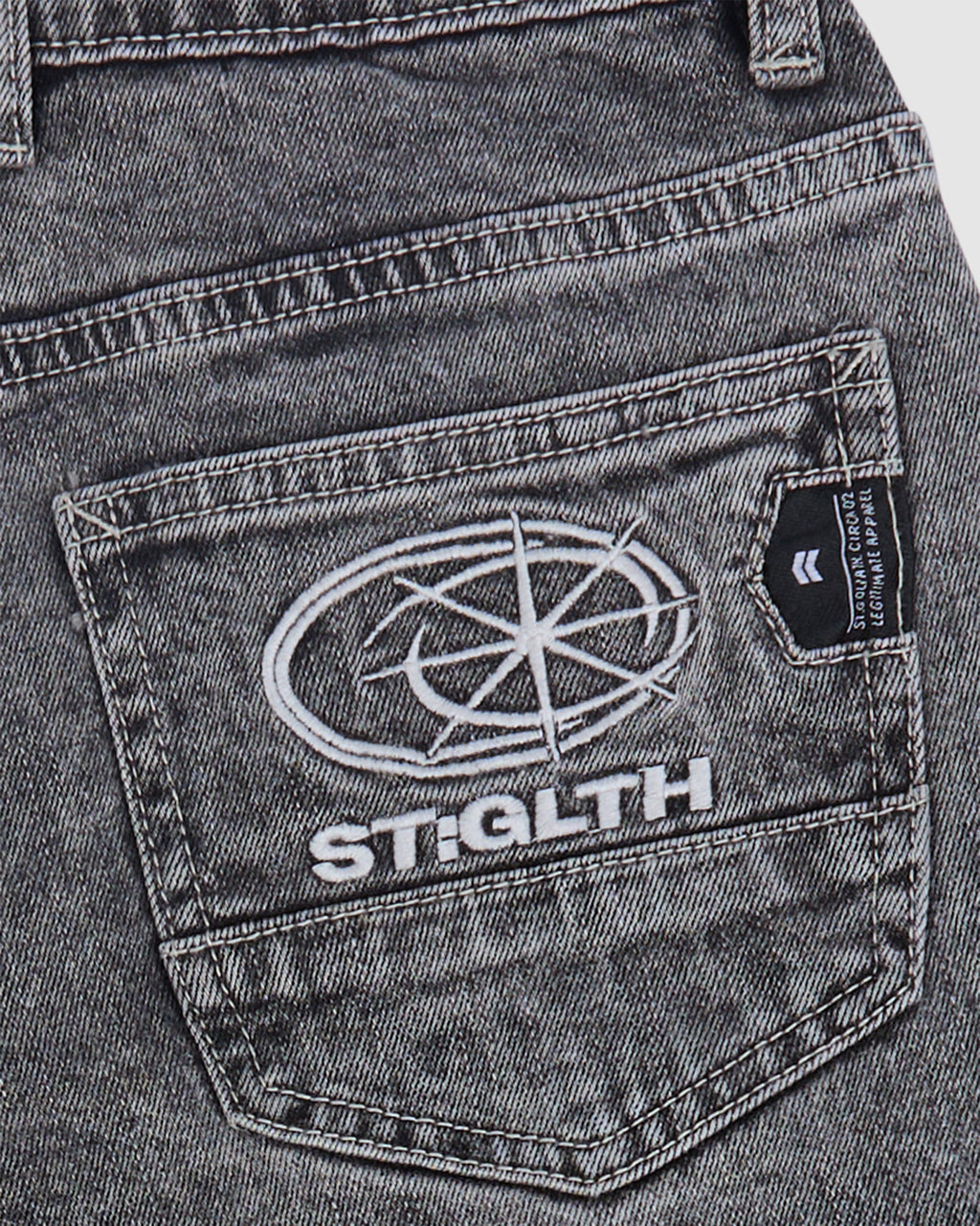 St Goliath Boys Overturn Jort (Size 8-16) in WASHED OUT BLACK