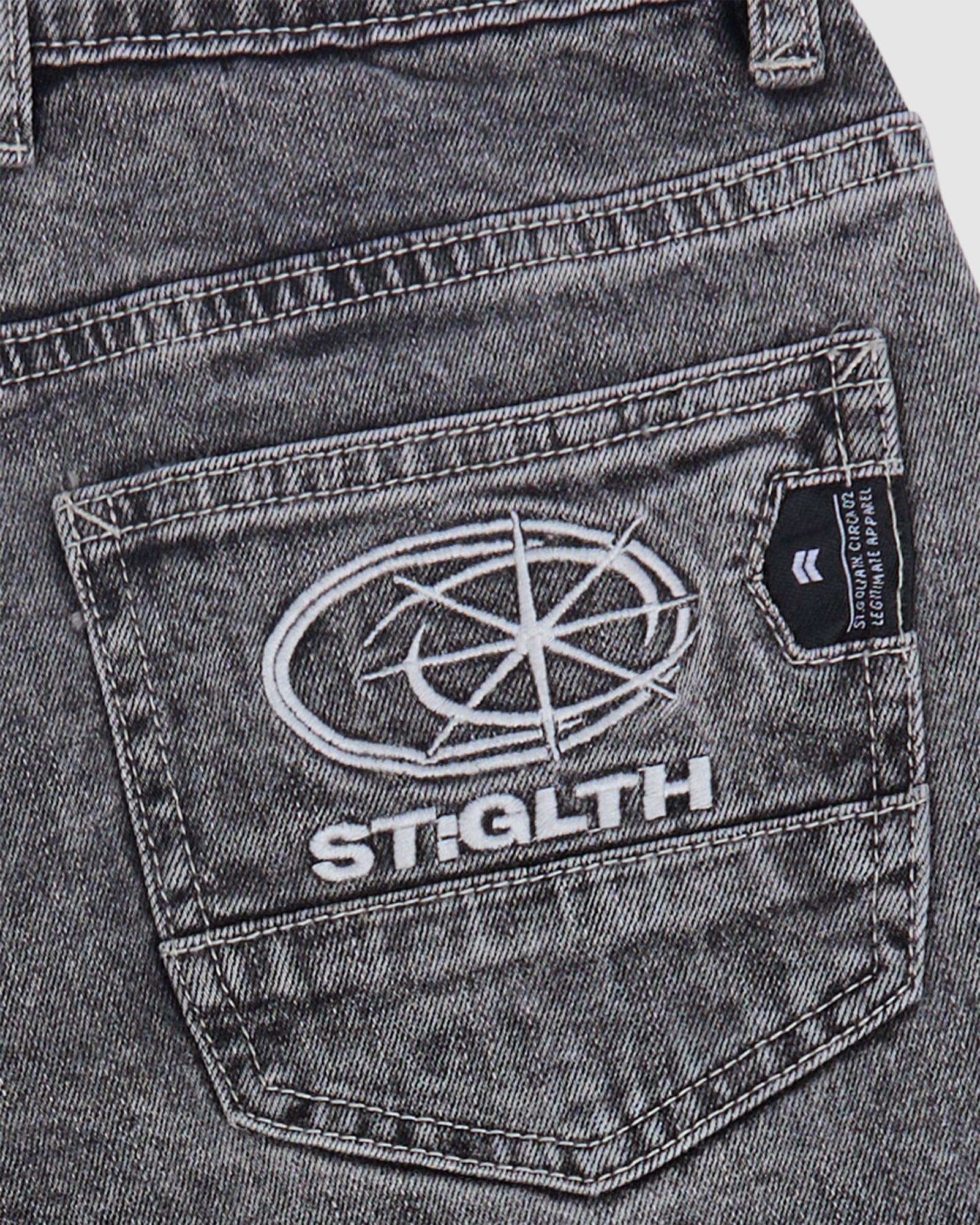 St Goliath Boys Overturn Jort (Size 8-16) in WASHED OUT BLACK