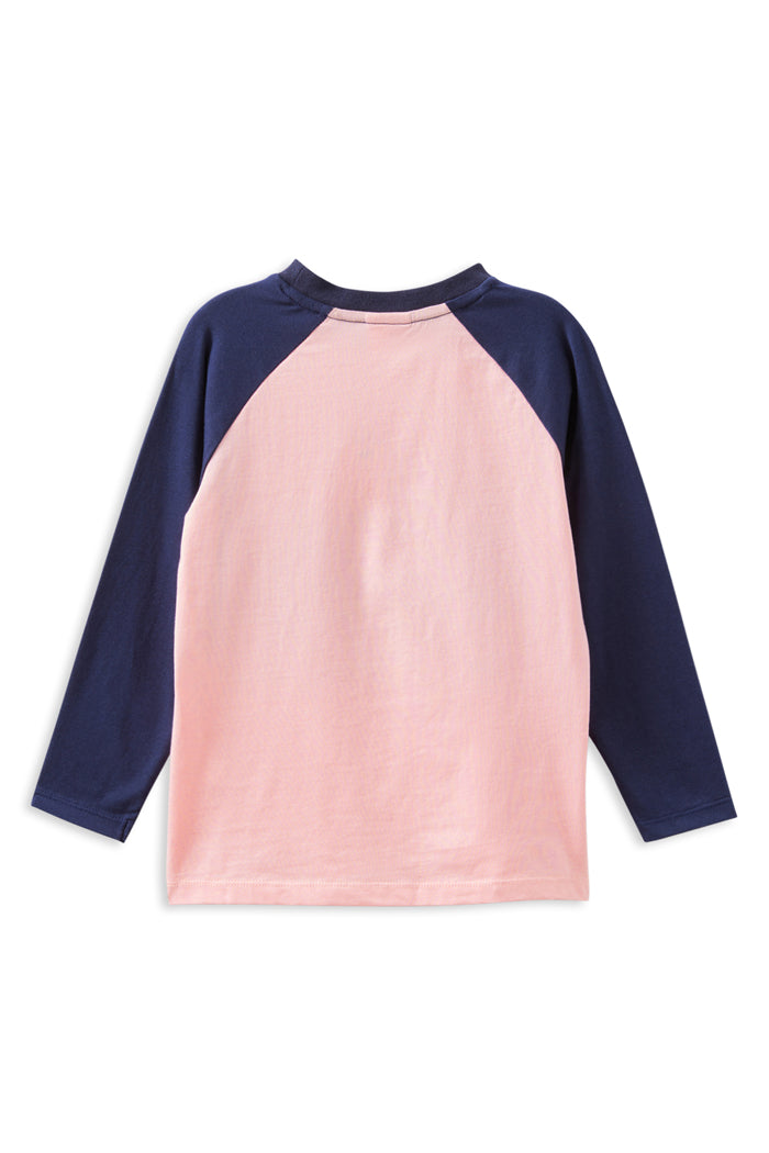 Milky Clothing Own Kind Tee in Blush Pink / Navy