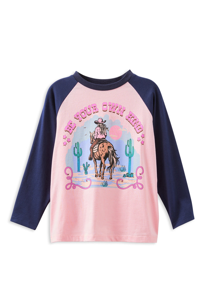 Milky Clothing Own Kind Tee in Blush Pink / Navy