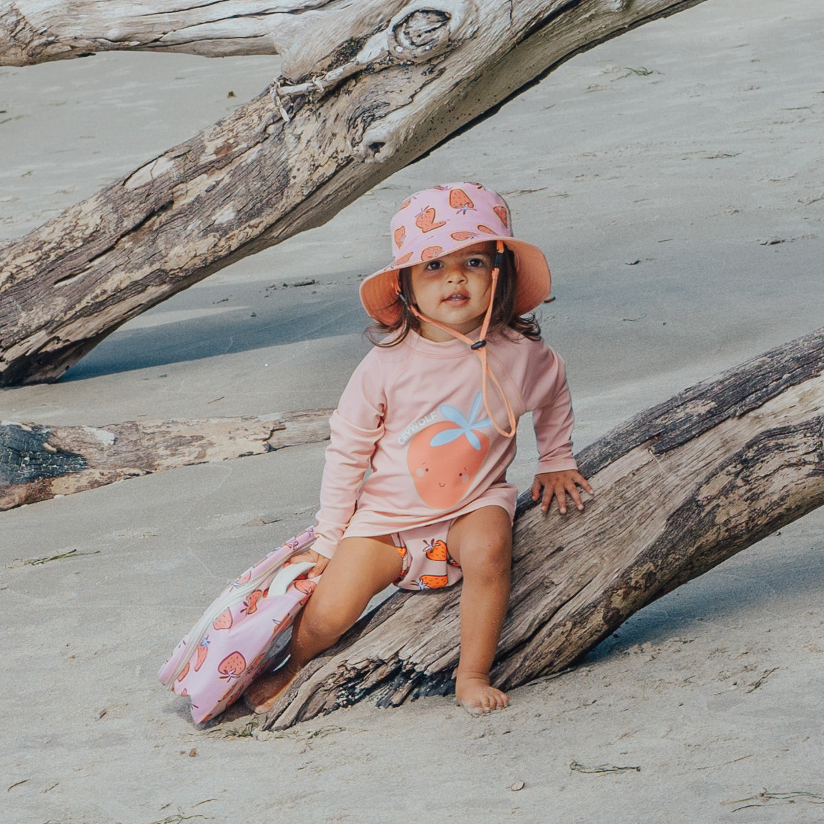 Crywolf Reusable Swim Nappy Strawberry Splash in Strawberry Splash