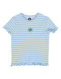 Eve Girl Sammy Rib Tee (Size 8-16) in LIGHT BLUE