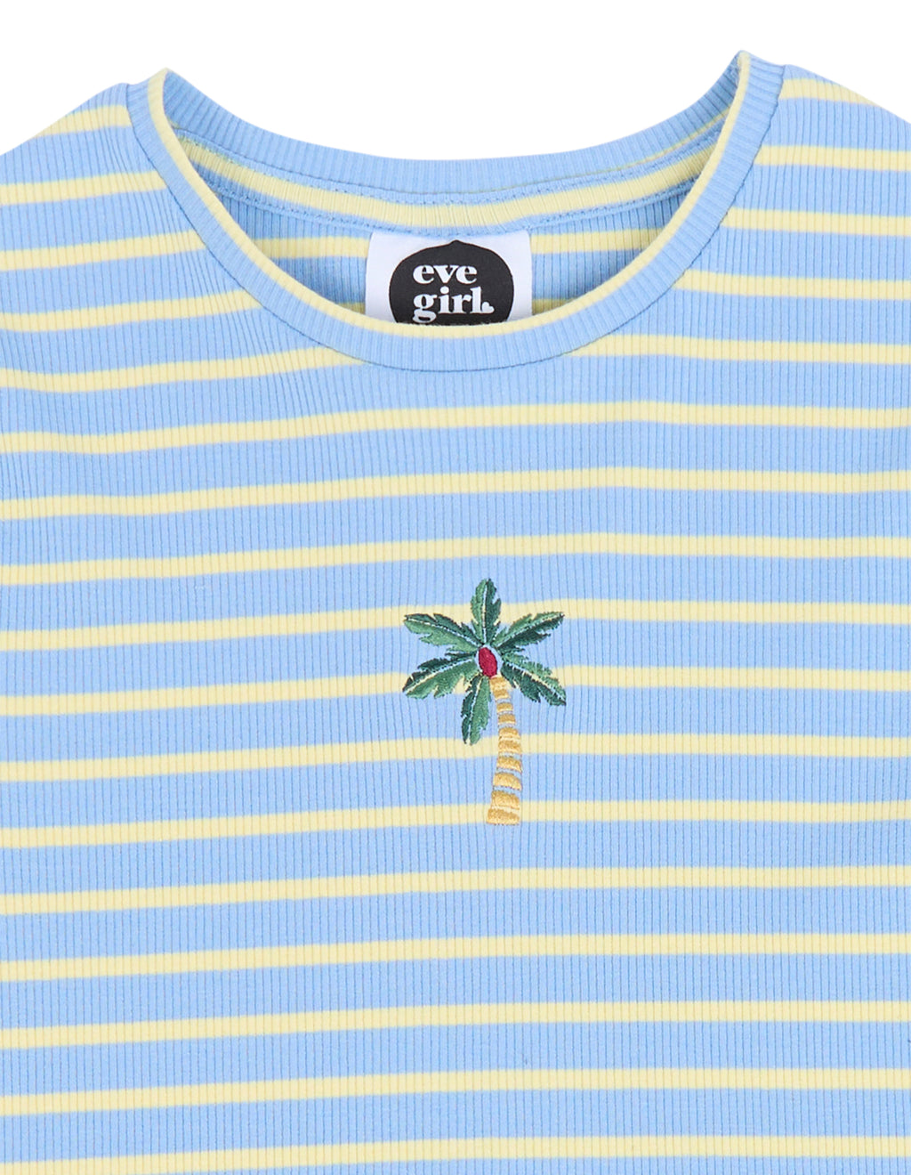 Eve Girl Sammy Rib Tee (Size 8-16) in LIGHT BLUE
