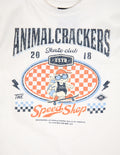 Animal Crackers Speedy Tee in VINTAGE WHITE