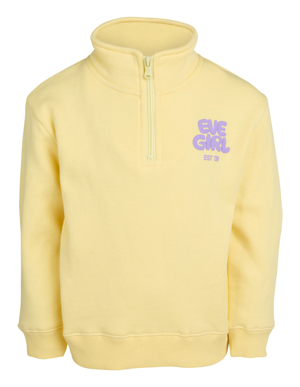 Eve Girl Sports Club 1/4 Zip (Size 3-7) in LEMON