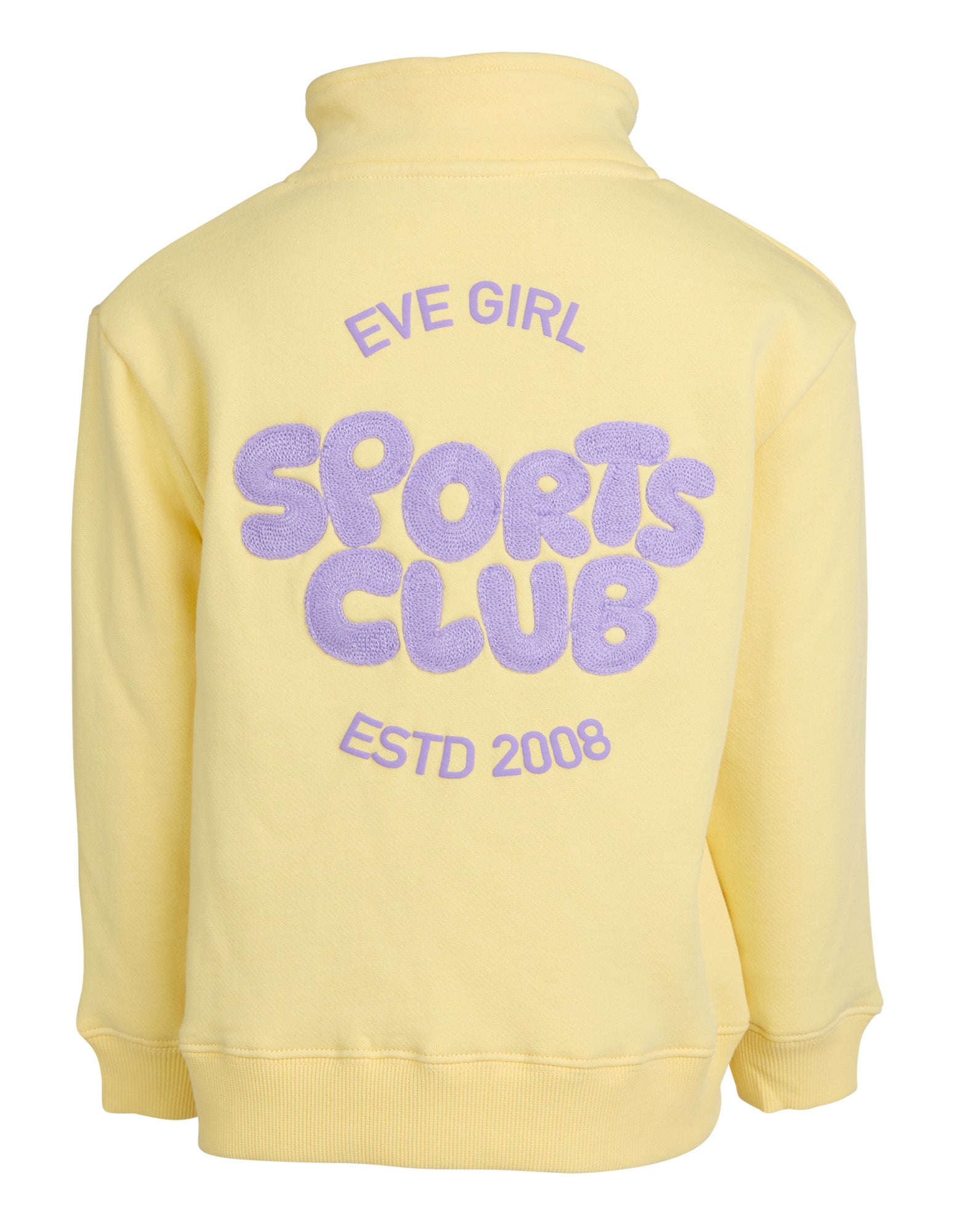 Eve Girl Sports Club 1/4 Zip (Size 3-7) in LEMON
