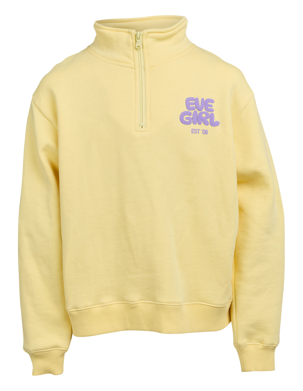 Eve Girl Sports Club 1/4 Zip (Size 8-16) in LEMON