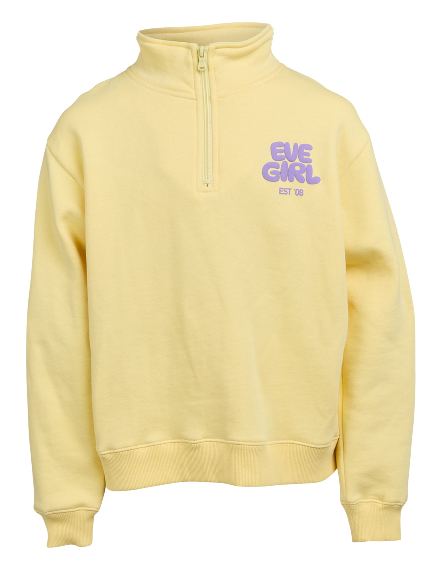 Eve Girl Sports Club 1/4 Zip (Size 8-16) in LEMON