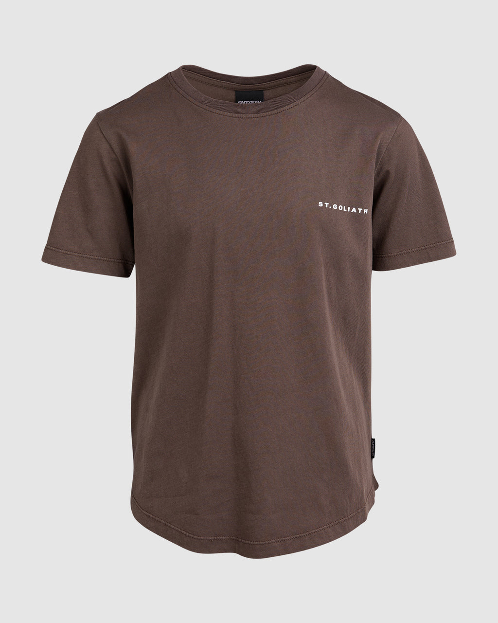 St Goliath Boys Stg Essential Tee (Size 8-16) in BROWN