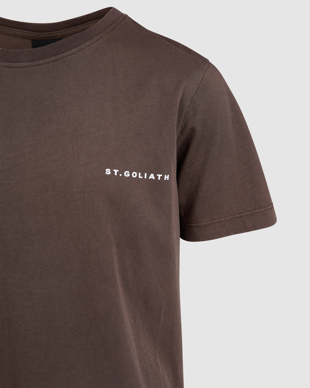 St Goliath Boys Stg Essential Tee (Size 8-16) in BROWN