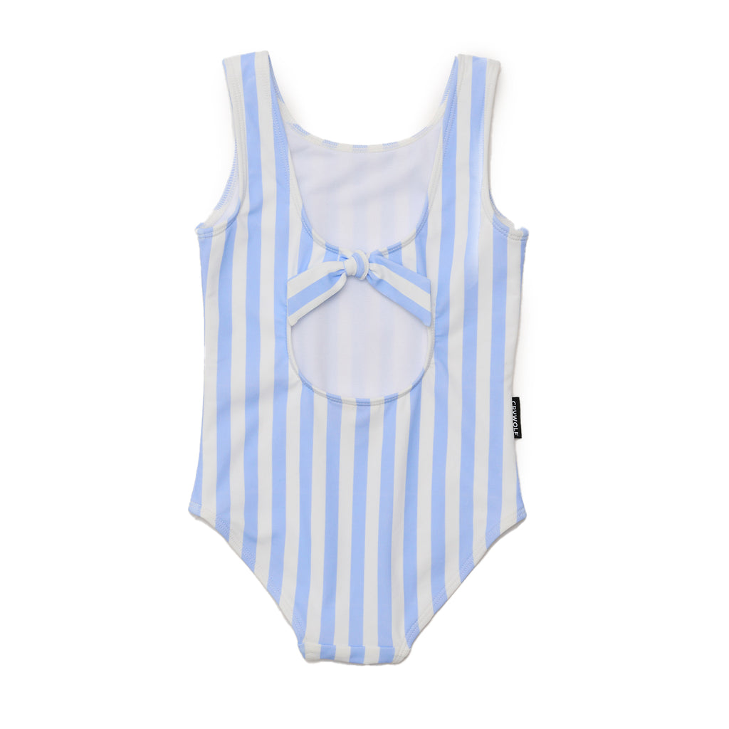 Crywolf Swimsuit Sky Blue Stripe in Sky Blue Stripe
