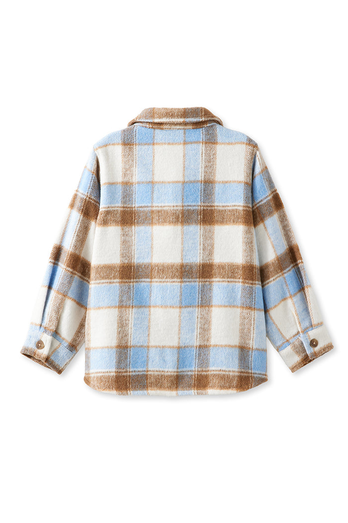 Milky Clothing The Buddy Shirt - Blue in Blue Check
