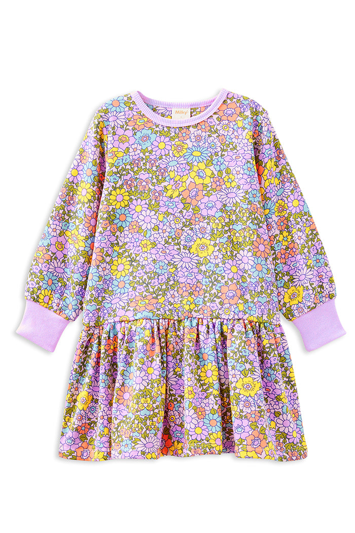 Milky Clothing The Sunshine Club Sweater Dress in Floral