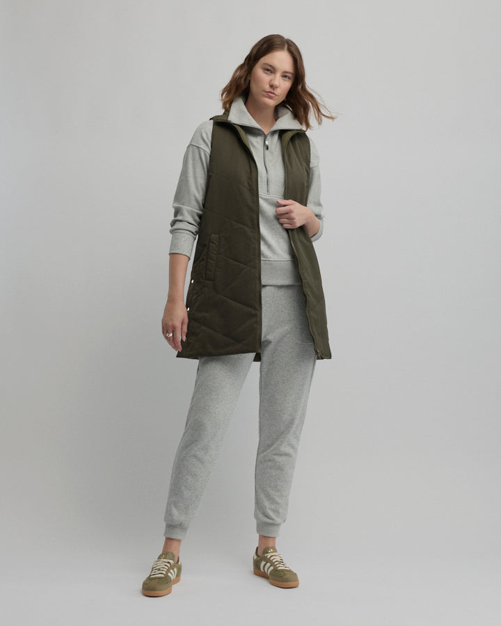Yarra Trail Timberland Vest in LODEN