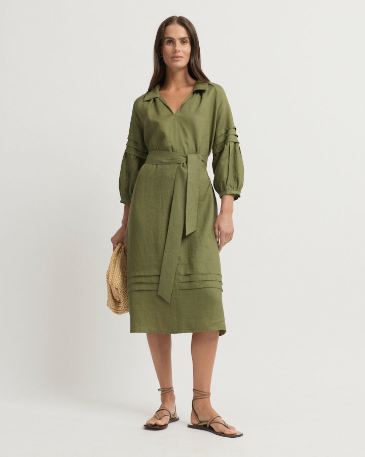 Yarra Trail Tirari Day Dress in LAWN