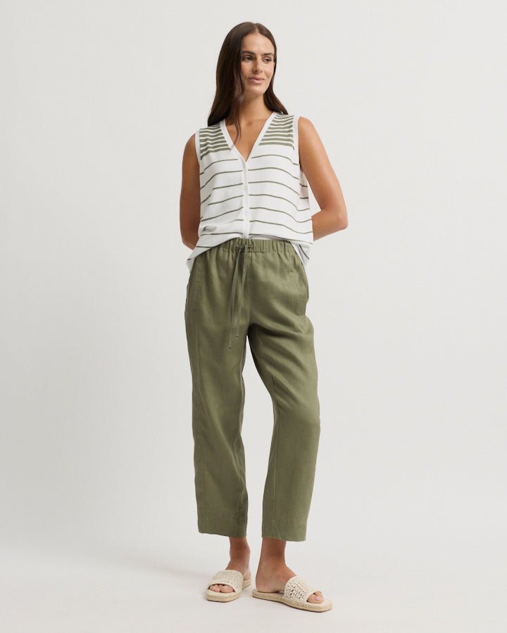 Yarra Trail Tirari Slim Pant in MOSS 2