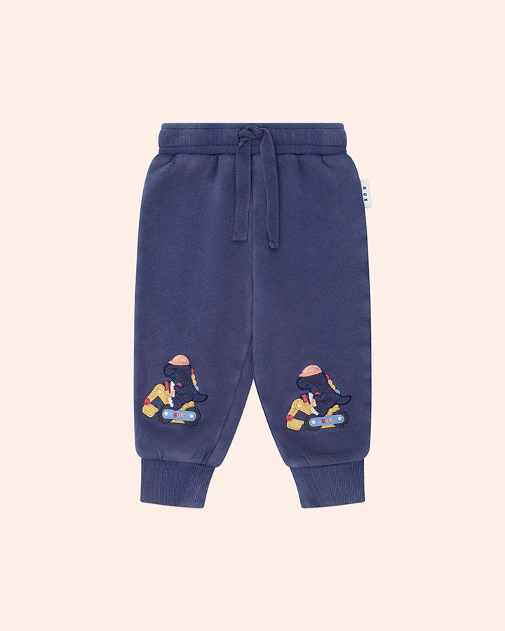 Huxbaby Tradie Dino Trackpant in WASHED NAVY