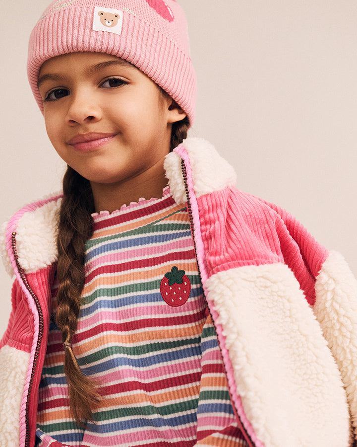 Huxbaby Tutti Frutti Stripe Rib Skivvy in MULTI