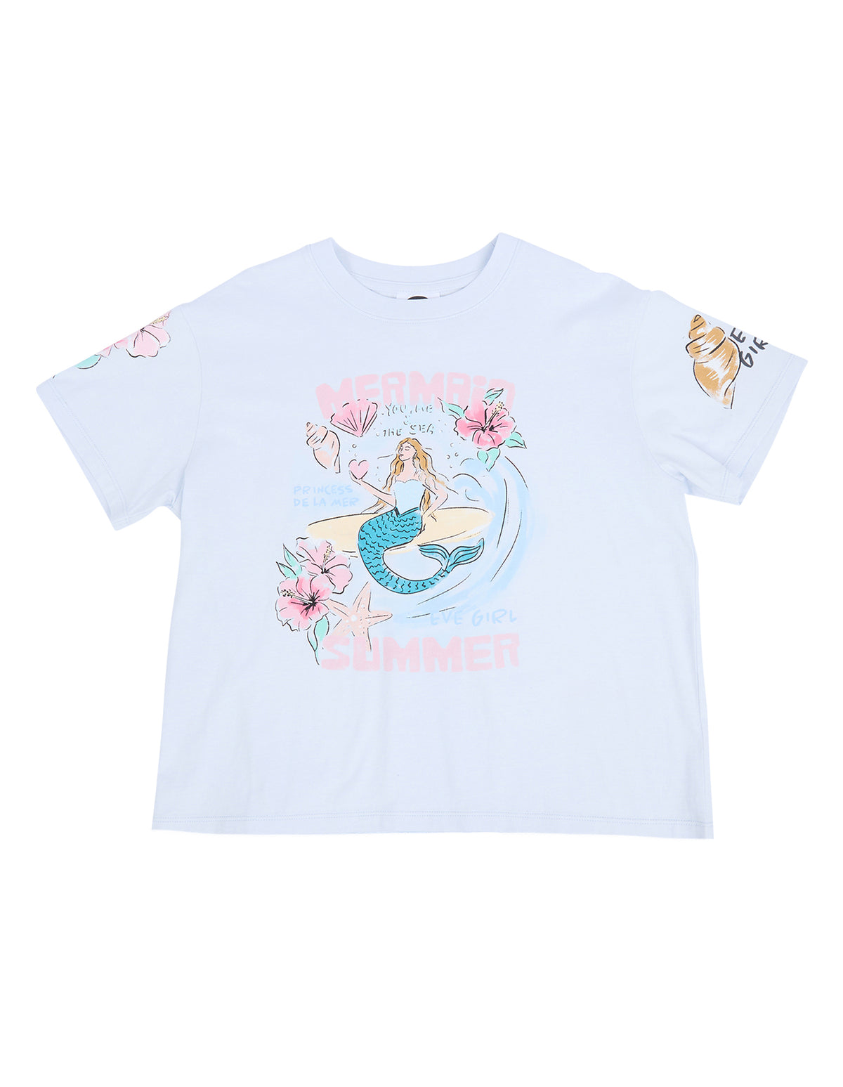 Eve Girl Under The Sea Tee (Size 8-16) in LIGHT BLUE