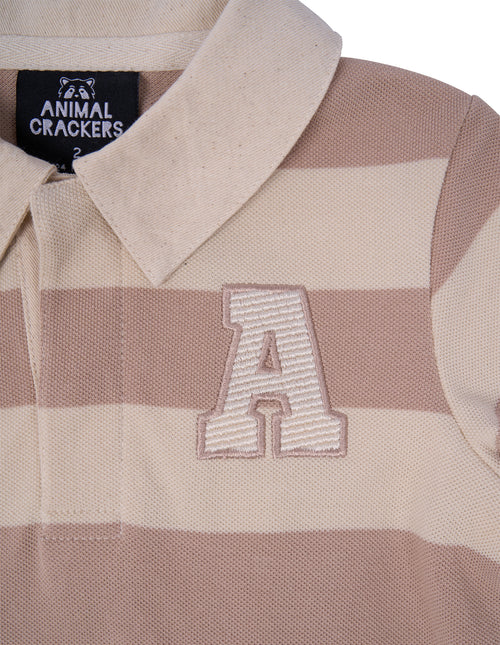 Animal Crackers Uni Polo in STRIPE